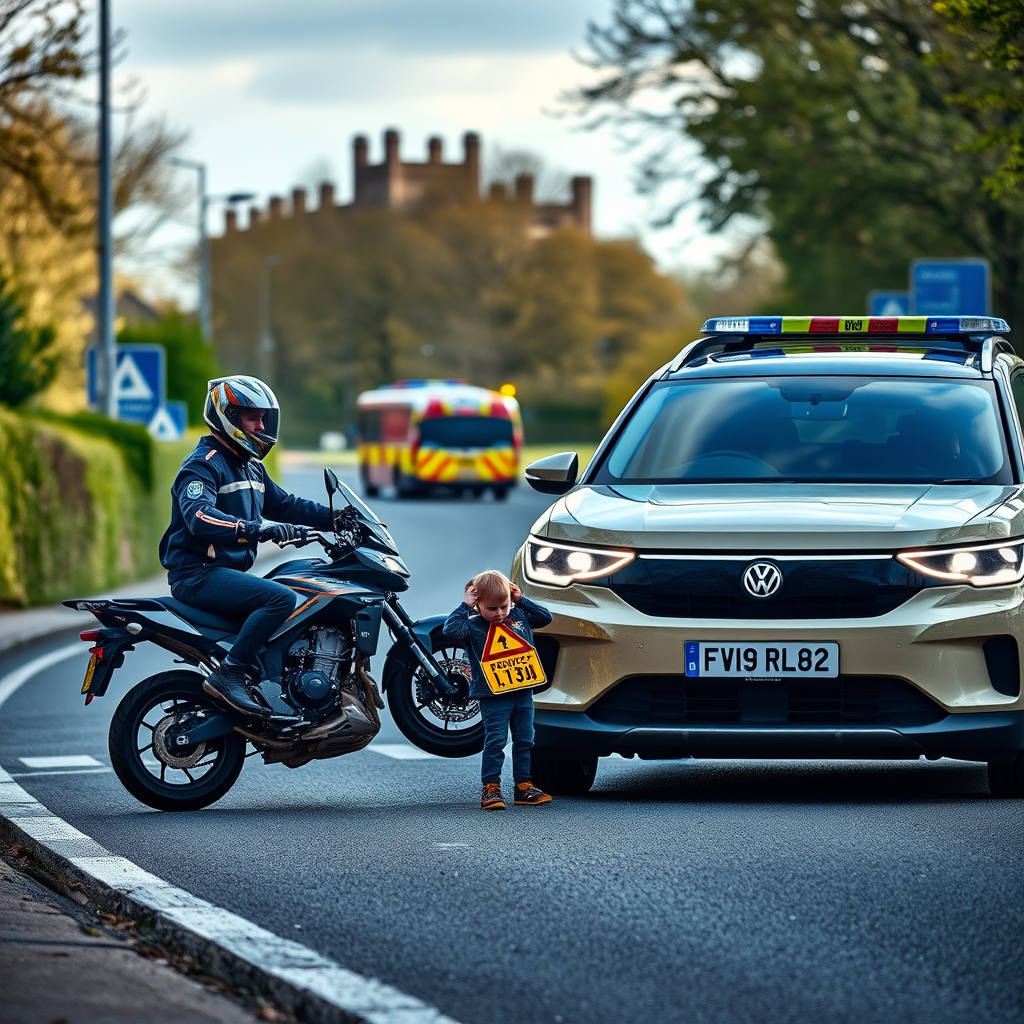 Motorcyclist in his 40s dies following multi-vehicle A-road crash
